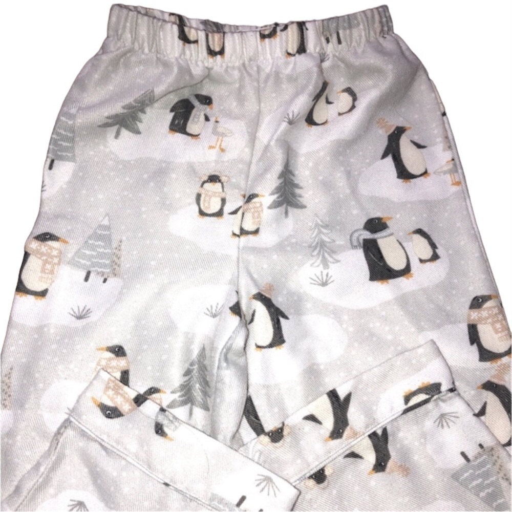 Pottery Barn Boys 4T Penguin Christmas Pajama Bottoms